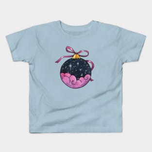 Starry Night Christmas Bauble Kids T-Shirt